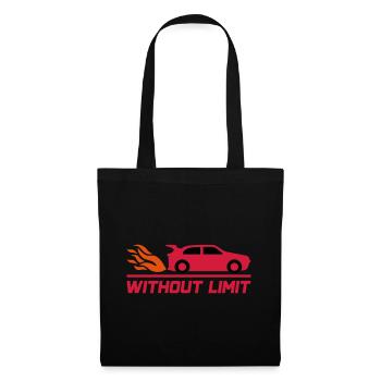 Sans limite (voiture de sport) - Sac en tissu - noir - Devant