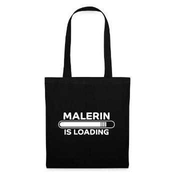 Malerin Spruch Malermeister Beruf Malerin Geschenk - Stoffbeutel - Schwarz - Vorne