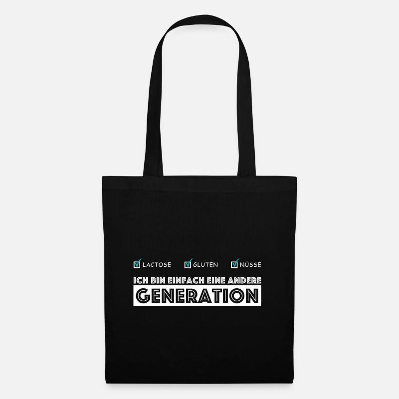Ich bin einfach eine andere Generation | Sarkasmus - Stoffbeutel - Schwarz