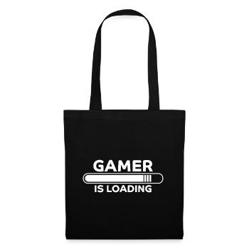 Gamer Spruch Gaming Nerd Lustiges Gamer Geschenk - Stoffbeutel - Schwarz - Vorne