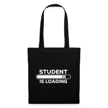 Student Spruch Uni Universität Student Geschenk - Stoffbeutel - Schwarz - Vorne