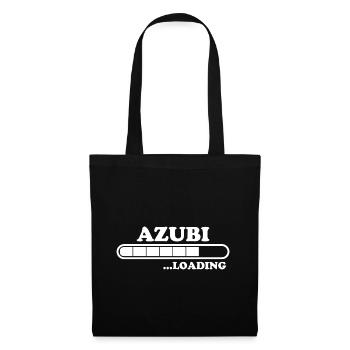 Azubi Spruch Lehrling Job Lustiges Azubi Geschenk - Stoffbeutel - Schwarz - Vorne