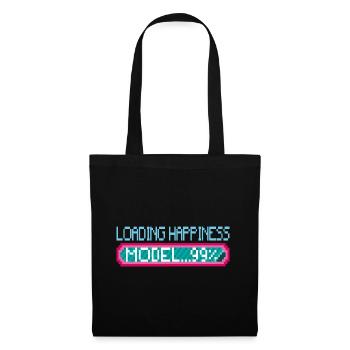 MODÈLE DE BONHEUR - Sac en tissu - noir - Devant