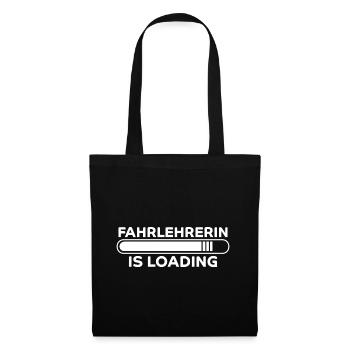 Fahrlehrerin Fahrschule Witz Fahrlehrerin Geschenk - Stoffbeutel - Schwarz - Vorne