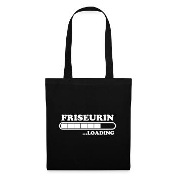 Friseurin Spruch Friseur Lustig Friseurin Geschenk - Stoffbeutel - Schwarz - Vorne