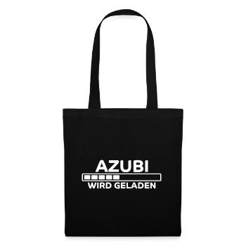 Azubi Spruch Lehrling Job Lustiges Azubi Geschenk - Stoffbeutel - Schwarz - Vorne