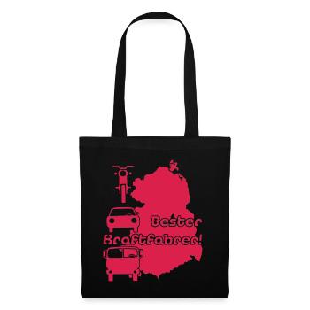 Bester Kraftfahrer Ostdeutschland - Stoffbeutel - Schwarz - Vorne