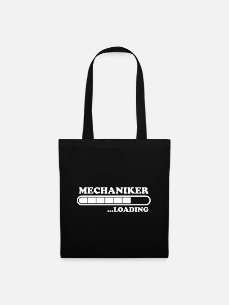 Mechaniker Spruch Lustiges Mechaniker Geschenk - Stoffbeutel - Schwarz