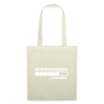 Schwimmerin Spruch Schwimmen Schwimmerin Geschenk - Stoffbeutel - Natur - Vorne