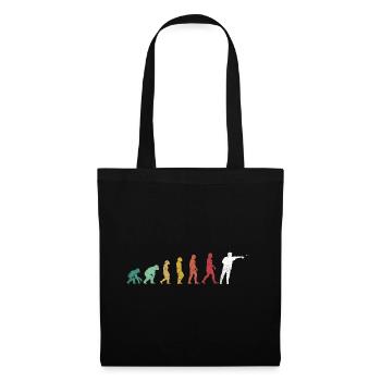 Retro Dart Motifs & Vintage Dartboard 180 Dart - Tote Bag - black - Front