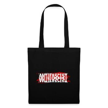 Anti-fascist against paternalism - Tote Bag - black - Front