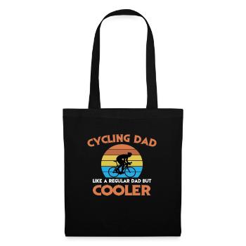 Bicycle dad t-shirt dad gift idea - Tote Bag - black - Front