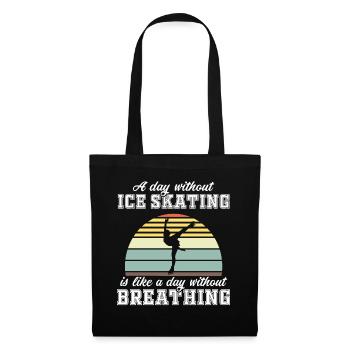 Patinage Artistique T-Shirt Cadeau Patineur Artistique - Sac en tissu - noir - Devant