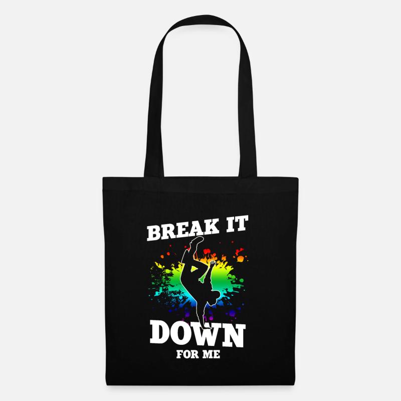 Breakdance - Sac en tissu - noir