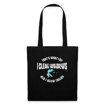 laveur de vitre - Sac en tissu - noir - Devant