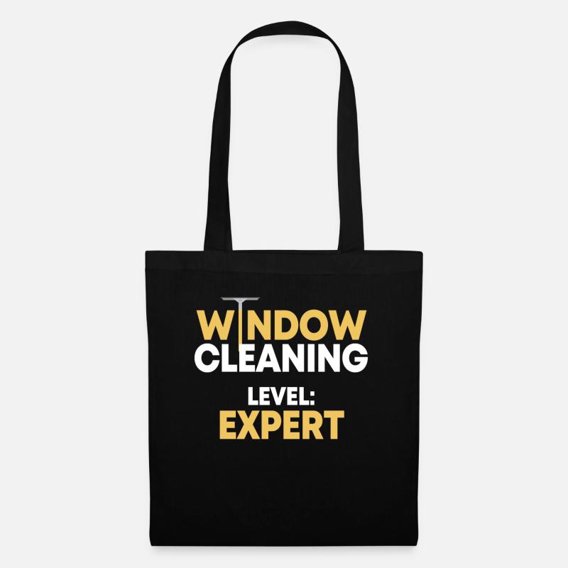 Fensterputzer Experte - Stoffbeutel - Schwarz