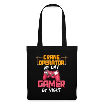 Crane operator and gamer - Tote Bag - black - Front