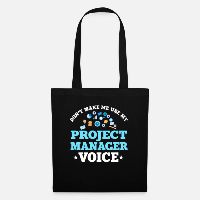 Cadeau de chef de projet - Sac en tissu - noir