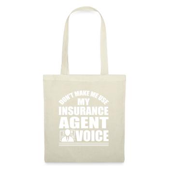 Agent d'assurance disant - Sac en tissu - nature - Devant