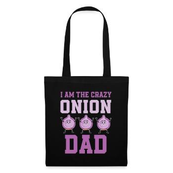 Crazy Onion Dad - Tote Bag - black - Front