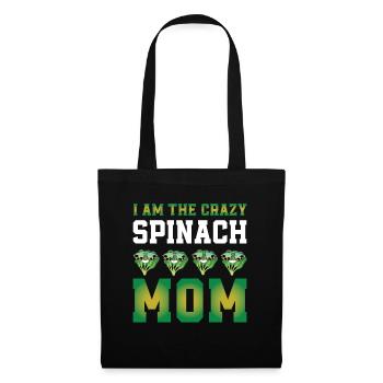 Spinat Mama - Stoffbeutel - Schwarz - Vorne