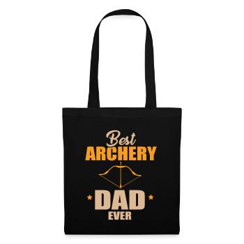 Meilleur papa de tir à l’arc - Sac en tissu - noir - Devant