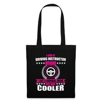 Instructeur de conduite Maman - Sac en tissu - noir - Devant