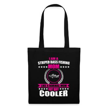 Striped Perch Mama Shirt - Tote Bag - black - Front