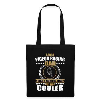 Drôle de père de course de pigeons - Sac en tissu - noir - Devant