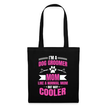 Funny dog groomer mom - Tote Bag - black - Front