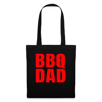 BBQ Daddy Vêtements Fumer de la viande Fête des pères - Sac en tissu - noir - Devant