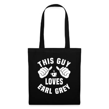 Ce gars aime Earl Grey - Sac en tissu - noir - Devant