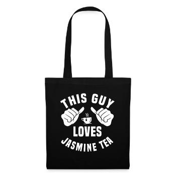Funny Jasmine Tea Lover T-shirt - Tote Bag - black - Front