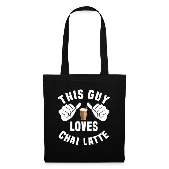 Funny Chai Latte Costume for Men - Tote Bag - black - Front