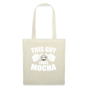 Ce mec aime le moka - Sac en tissu - nature - Devant