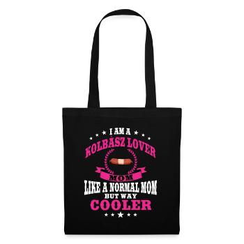 Kolbász Maman bien-aimée - Sac en tissu - noir - Devant