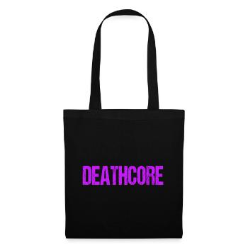 Lustiges Deathcore Pink Sarkastischer Metal - Stoffbeutel - Schwarz - Vorne