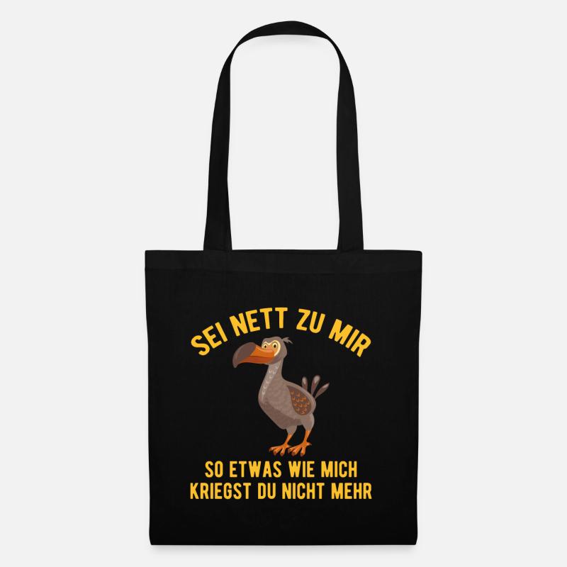 Dodo sei nett zum dodo letzter seiner art - Stoffbeutel - Schwarz