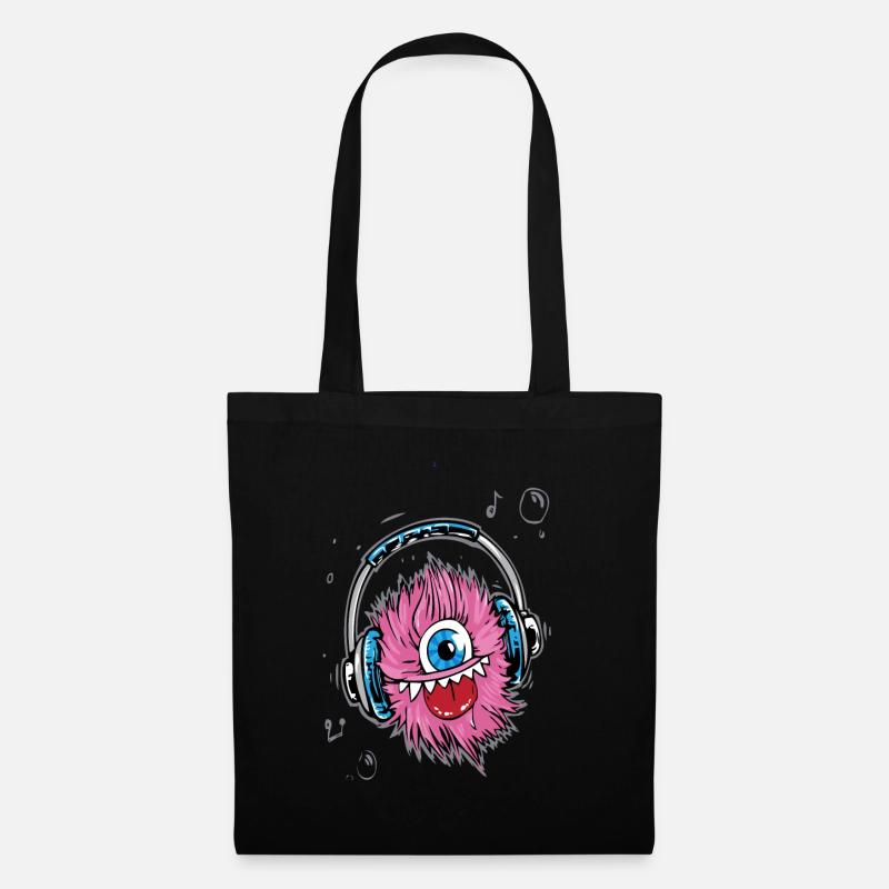 monstre - Sac en tissu - noir