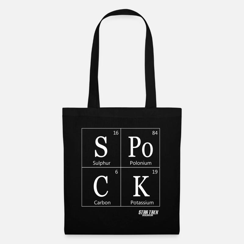 Star Trek Discovery Spock Periodic Table - Stoffbeutel - Schwarz