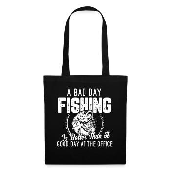 Angler fishing fisherman saying fishing - Tote Bag - black - Front
