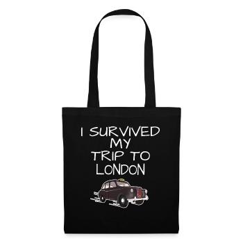 I survived my trip to london souvenir gift - Tote Bag - black - Front