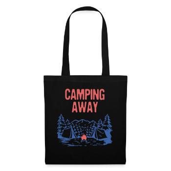 Camping Away Summer Camper Tropical Camp Trip - Tote Bag - black - Front