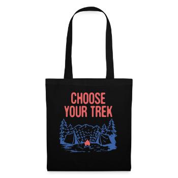 Choose Your Trek Hiking Nature Lover Hiker Trees - Tote Bag - black - Front