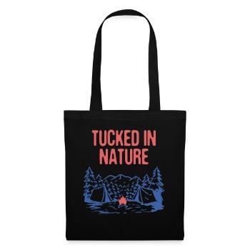 Tucked in Nature Camping Wildlife Camper Outdoor - Tote Bag - black - Front