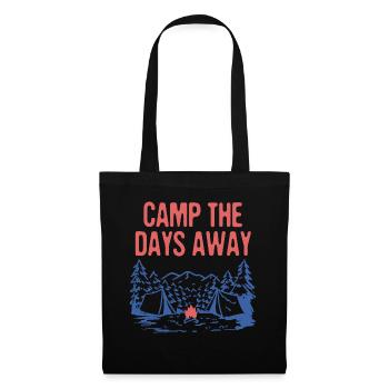Campez les jours de camping Drôle De campeur Humour - Sac en tissu - noir - Devant