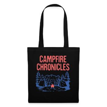 Campfire Chronicles Wildlife Camping Outdoor - Tote Bag - black - Front