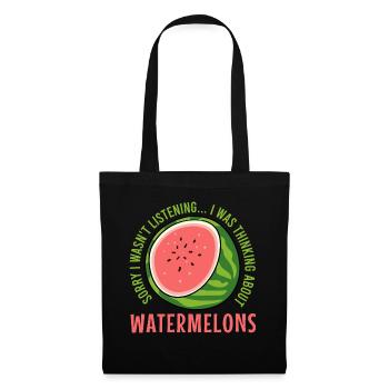 Penser à la pastèque Tropic Fruits - Sac en tissu - noir - Devant