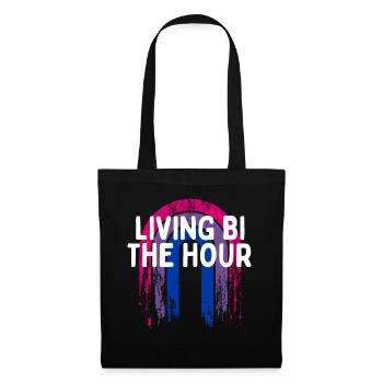 Vivre Bi l’heure Bisexuel LGBTQ Bi Pride LGBT - Sac en tissu - noir - Devant
