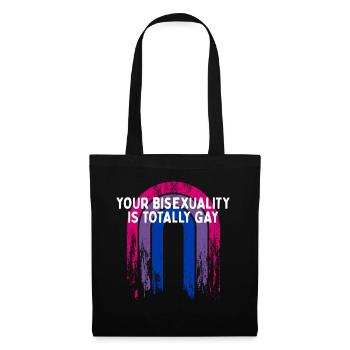 Bisexuality is Totally Gay Bisexual LGBTQ Bi - Tote Bag - black - Front